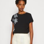 tryck t-shirt svart Anna Field 42BF6331 kvinnor
