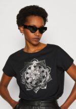 tryck t-shirt svart Anna Field 42BF6332 kvinnor - Bild 4
