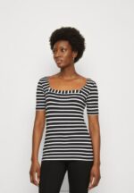 tryck t-shirt svart/vit Anna Field 42BF6298 kvinnor