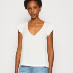 tryck t-shirt vit Anna Field 42BF6265 kvinnor