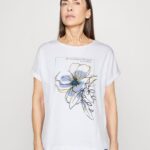 tryck t-shirt vit Anna Field 42BF6367 kvinnor