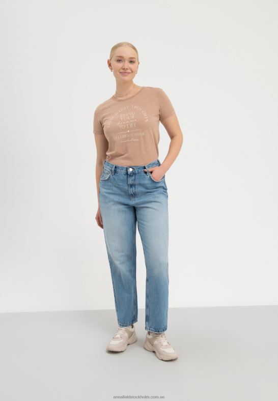 väck dina drömmar till liv med tryckt t-shirt brun Anna Field 42BF6321 kvinnor - Bild 2