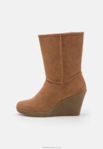 vinterboot wedge ankelboots cognac Anna Field 42BF62065 kvinnor - Bild 2