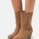 vinterboot wedge ankelboots cognac Anna Field 42BF62065 kvinnor
