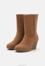vinterboot wedge ankelboots cognac Anna Field 42BF62065 kvinnor - Bild 3