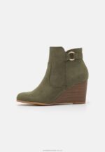 wedge ankelboots khaki Anna Field 42BF61913 kvinnor - Bild 2