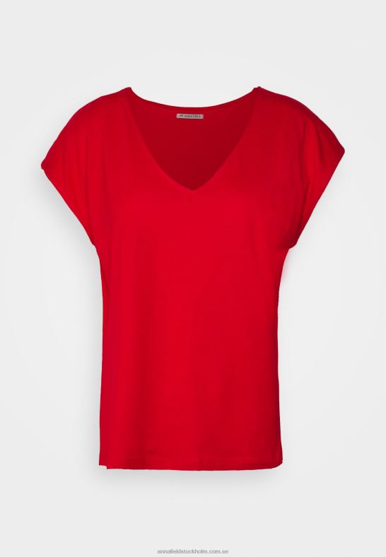 basic t-shirt röd Anna Field 42BF6337 kvinnor