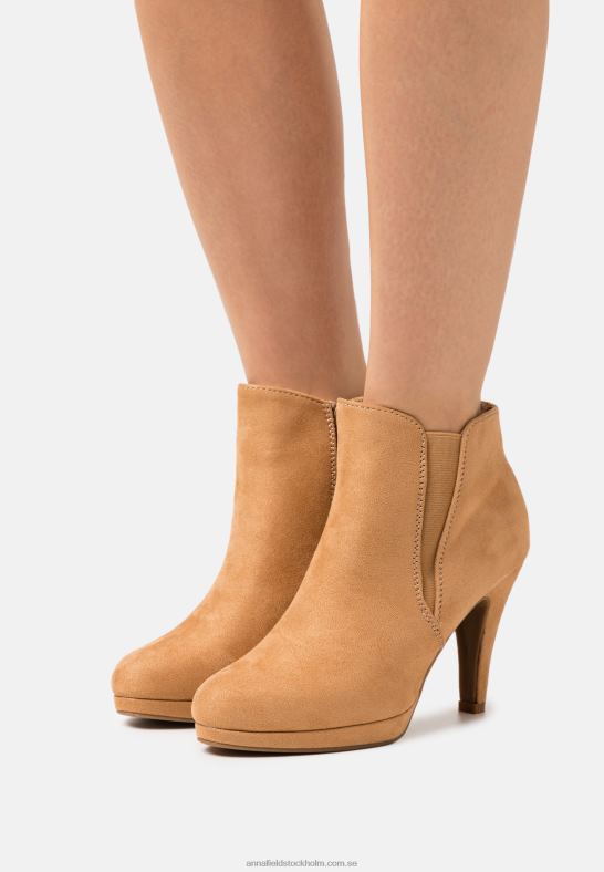 högklackade ankelboots beige Anna Field 42BF61947 kvinnor