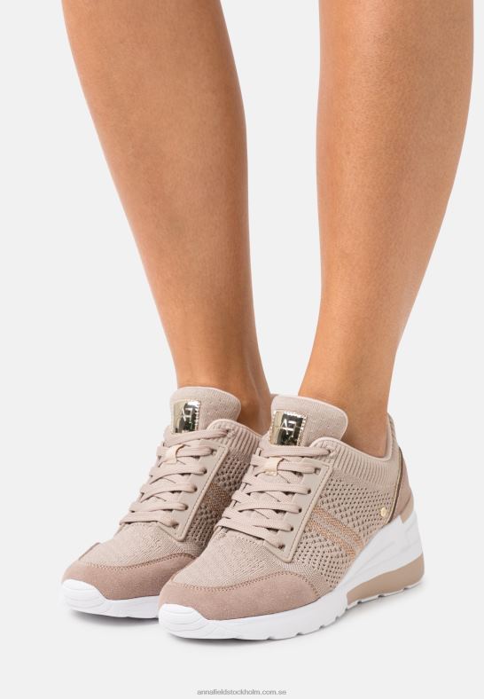 lädermix sneakers beige Anna Field 42BF61215 kvinnor