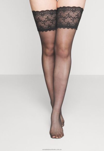 15 dens spets top hold ups over-the-knee strumpor svarta Anna Field 42BF61158 kvinnor