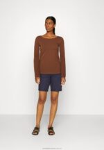 2-pack långärmad topp brun/vit Anna Field 42BF6584 kvinnor