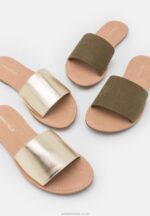 2 pack mulor khaki/guld Anna Field 42BF61866 kvinnor - Bild 7