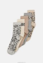 5-pack strumpor beige/grå Anna Field 42BF61124 kvinnor