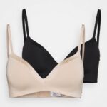 edison 2-pack t-shirt-bh utan tråd svart/naken Anna Field 42BF6920 kvinnor