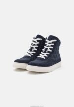 high-top sneakers i läder mörkblå Anna Field 42BF61237 kvinnor - Bild 3