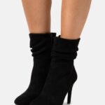högklackade ankelboots svarta Anna Field 42BF62259 kvinnor
