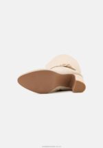 läder högklackade stövlar beige Anna Field 42BF62258 kvinnor - Bild 5