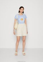 linne mix shorts beige Anna Field 42BF6857 kvinnor - Bild 2